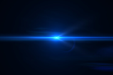 Natural, Sun flare on the black background