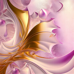soft precious pink and gold luxury abstract background