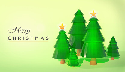 Christmas tree and gifts 3D rendering including pine transparent 3D and gifts transparent for Christmas and new year content.
