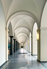 corridor with arches