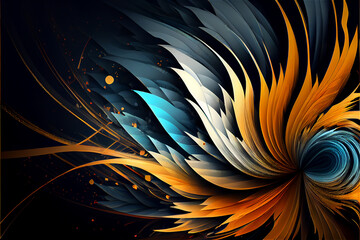 Abstract flowing background with vibrant energy