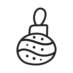 New Year ball in style of doodles