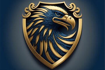 High quality illustration of a eagle, for logo and icons