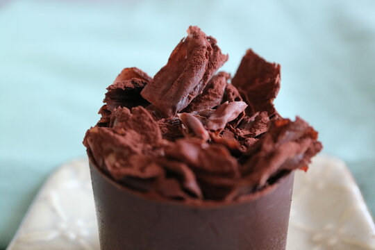 chocolate cake bitter chocolate plate