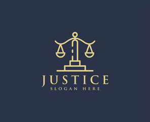 
Justice Lawyer logo vector templates 