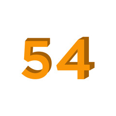 3d number logo , template element logo best style