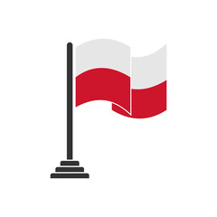 Poland flag icons set, poland flag vector set sign symbol of independence day