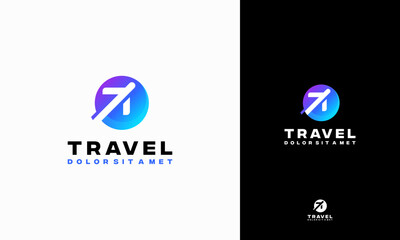Travel Agencies logo designs Concept template, Plane Travel logo template