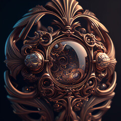 Insanely detailed and intricate, hypermaximalist, ornate object created with generative AI technology
