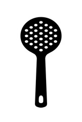 Slotted spoon  vector icon illustration