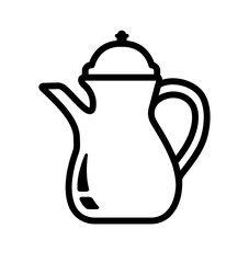 Tea pot  vector icon illustration
