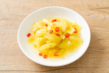 spicy salad pickle cabbage or celery with sesame oil