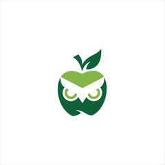 Apple icon logo. Apple vector illustration design icon logo template.