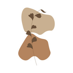 Aesthetic blob with leaf