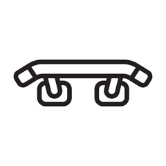 Pull Up Bar Outline icon