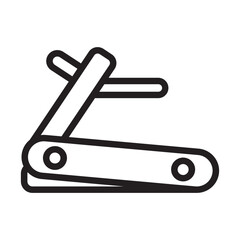 Treadmill Outline Icon