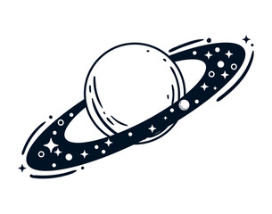 saturn planet surreal astrology © Jemastock