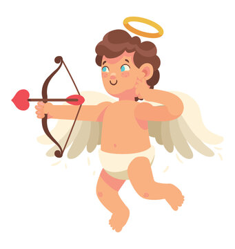 cupid angel with bow