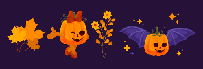Hhalloween illustration set