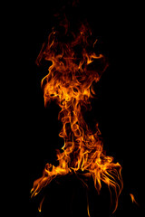 Fire flame texture for banner background. Burn abstract lights. Burning big flame. Blaze flames overlay background.