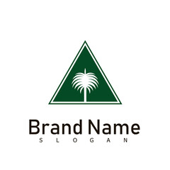palm logo nature design symbol