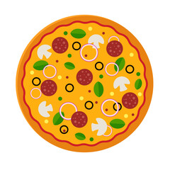 pizza Flat vector illustration design Clipart