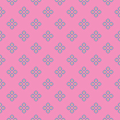 Ogee flower pattern. Colorful abstract pattern on pink background. Multicolor ogee flower pattern. Traditional oriental art. Beautiful colored-wavy pattern.