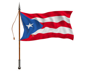 National flag of Puerto-Rico. Background  with flag of Puerto-Rico.