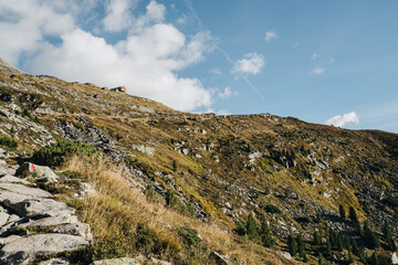 Fototapeta na wymiar Blick auf Olpererhütte im Zillertal
