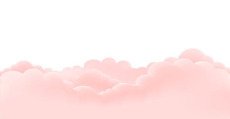 Pink Sky Clouds Valentines day beautiful background design