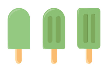 A set of ice cream. The ice cream match icon. Isolated vector for stickers, postcards, notepad.