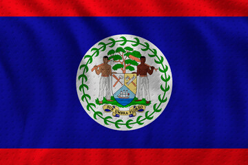 National flag  of Belize. Background  with flag  of Belize