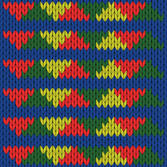 Christmas red, green, blue and yellow colorful outfit in seamless pattern, fabric, nordic fabric, fabric pattern