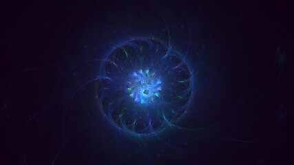 3D rendering abstract circle light background

