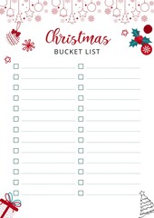 Christmas Bucket List Document