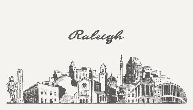 Raleigh skyline, North Carolina, USA