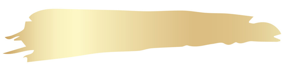 Golden brush strokes in grunge style. Irregular shapes and rough edges. Design element for t-shirt or website.