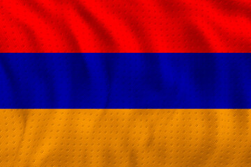 Naklejka premium National Flag of Armenia. Background with flag of Armenia.