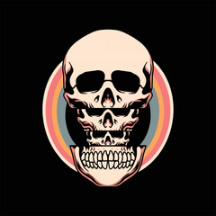 mind blowing trippy illustration vector design