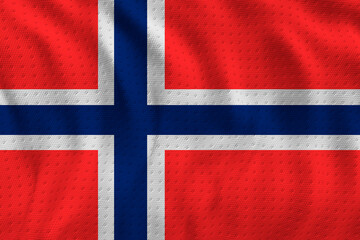 Fototapeta premium National flag of Bouvet islandBackground with flag of Bouvet island