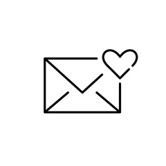 Add mail to favorites. Pixel perfect, editable stroke icon
