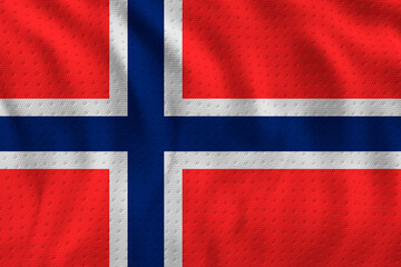 Fototapeta premium . National flag of Svalbard. Background with flag of Svalbard.