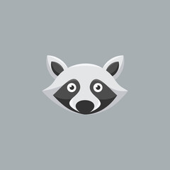Cute Raccoon Cartoon Design