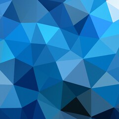 Obraz premium Abstract blue background with triangles. Generative AI illustration