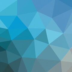 Obraz premium Abstract blue background with triangles. Generative AI illustration