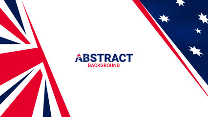 Abstract background with Australian flag colors