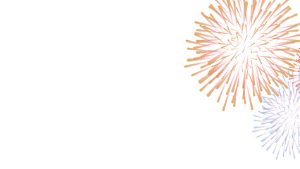 new year wish image with transparent background and fireworks spread