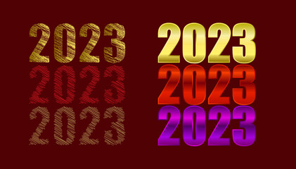 new year 2023 sign