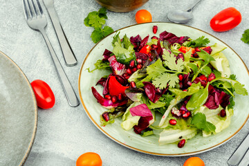 Green vegan salad
