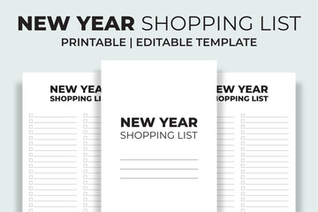 New Year Shopping List